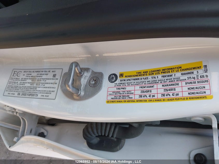 2023 Tesla Model 3 VIN: LRW3E1FA9PC891724 Lot: 12065952