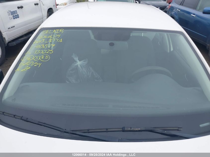 2013 Volkswagen Jetta VIN: 3VW2K7AJ6DM453879 Lot: 12066014