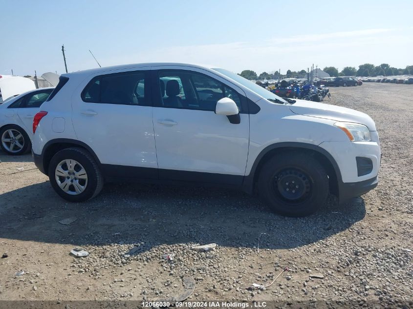 2015 Chevrolet Trax VIN: 3GNCJKSBXFL255682 Lot: 12066030