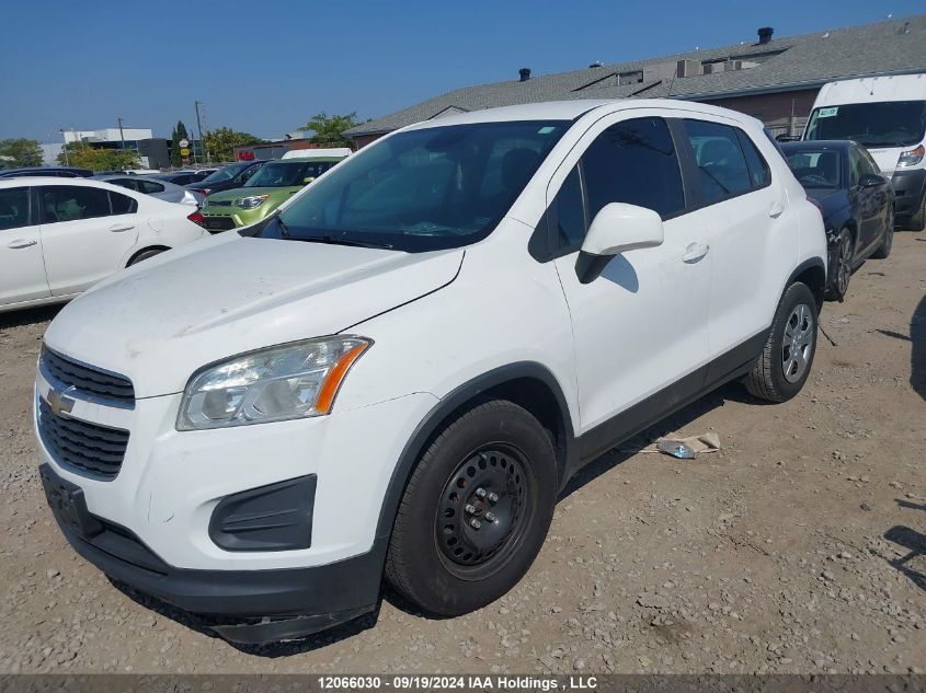 2015 Chevrolet Trax VIN: 3GNCJKSBXFL255682 Lot: 12066030