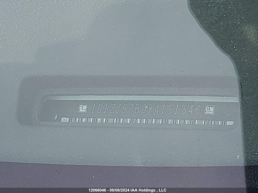 2009 Chevrolet Malibu VIN: 1G1ZJ57B094151346 Lot: 12066046
