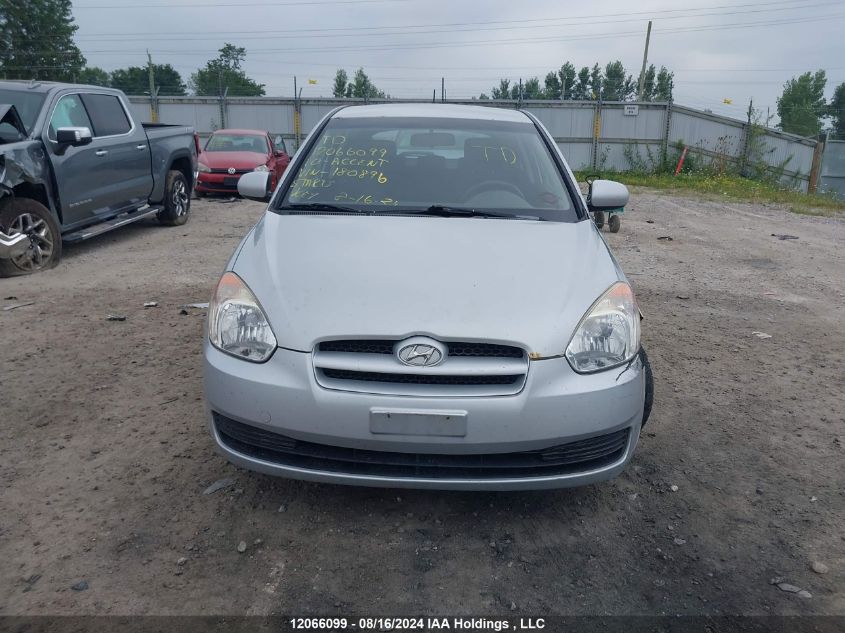 KMHCN3BC7AU180896 2010 Hyundai Accent Se