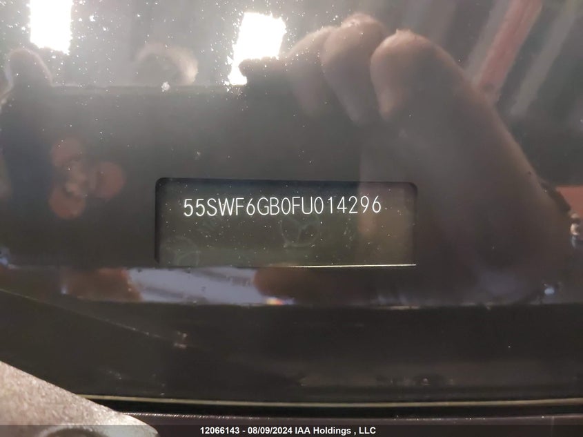 2015 Mercedes-Benz C-Class VIN: 55SWF6GB0FU014296 Lot: 12066143