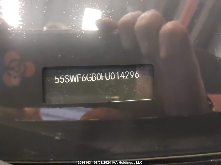 2015 Mercedes-Benz C-Class VIN: 55SWF6GB0FU014296 Lot: 12066143