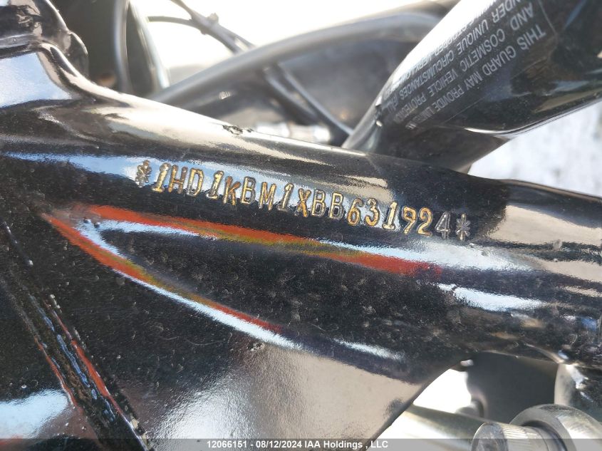 2011 Harley-Davidson Flhx VIN: 1HD1KBM1XBB631924 Lot: 12066151