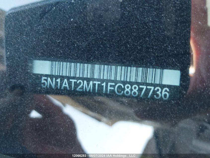 2015 Nissan Rogue VIN: 5N1AT2MT1FC887736 Lot: 12066283