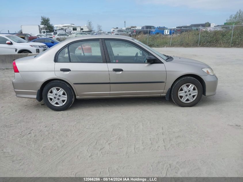 2004 Honda Civic Sdn VIN: 2HGES16144H929309 Lot: 12066286