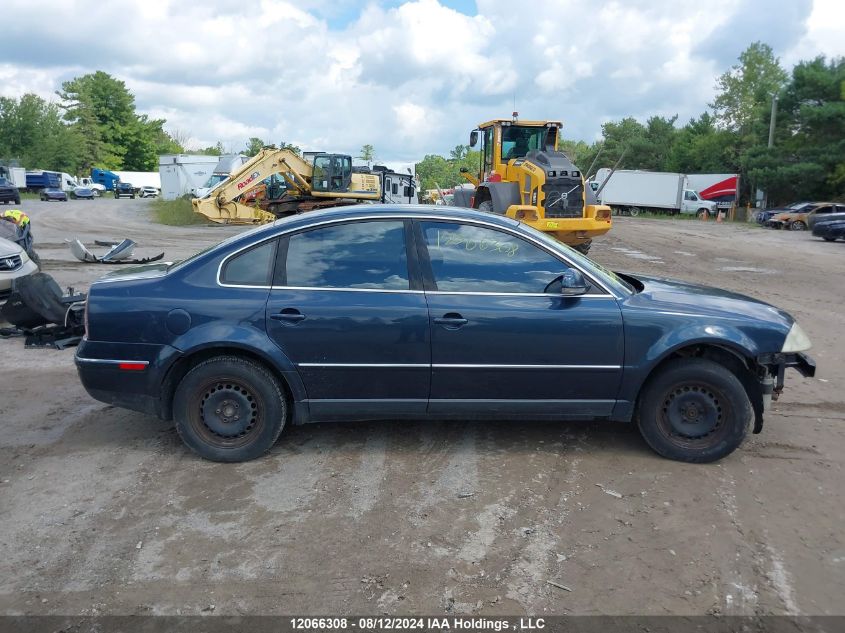 2004 Volkswagen Passat Sedan VIN: WVWPE23BX4P250433 Lot: 12066308