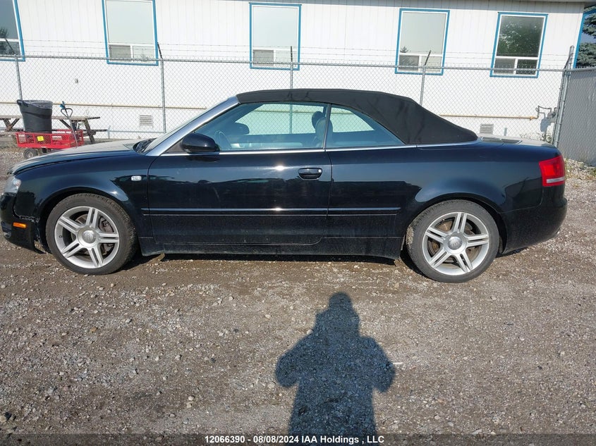 2008 Audi A4 2.0T Cabriolet Quattro VIN: WAUDF48HX8K015023 Lot: 12066390