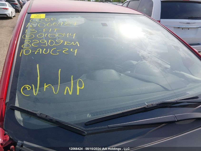 2013 Honda Fit VIN: LUCGE8H54D3010044 Lot: 12066424