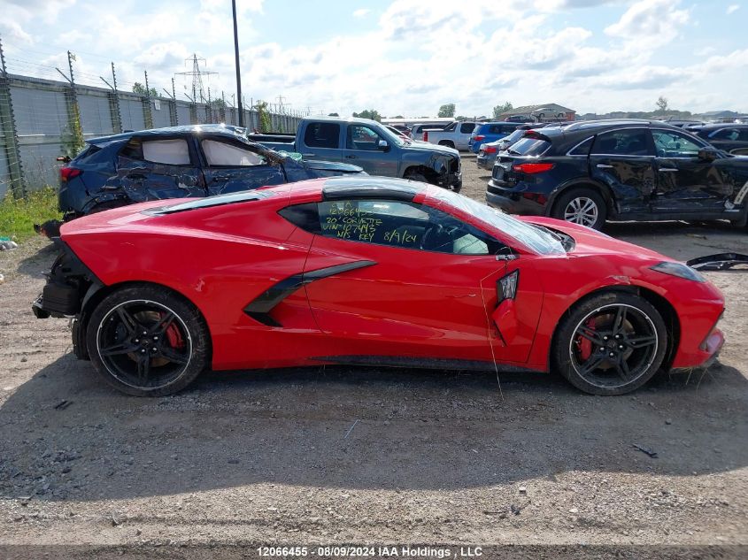 2020 Chevrolet Corvette VIN: 1G1Y82D42L5107443 Lot: 12066455