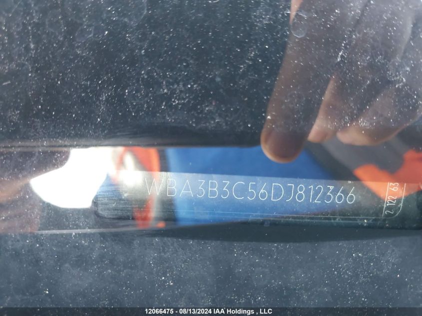 2013 BMW 3 Series VIN: WBA3B3C56DJ812366 Lot: 12066475