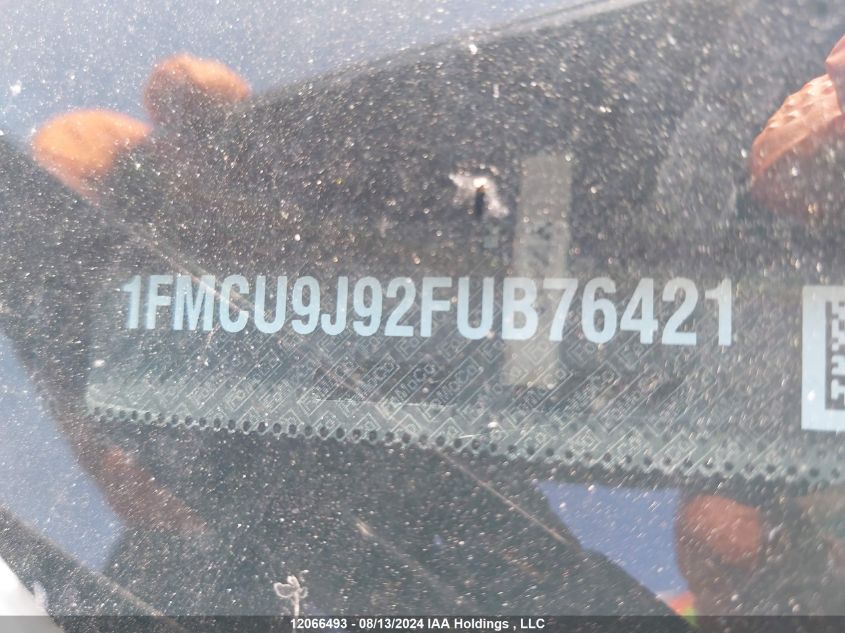 2015 Ford Escape Titanium VIN: 1FMCU9J92FUB76421 Lot: 12066493