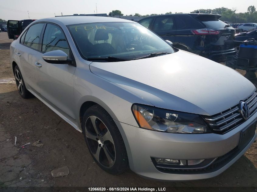 2012 Volkswagen Passat VIN: 1VWAN7A38CC047316 Lot: 12066520