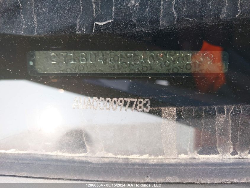 2010 Toyota Corolla VIN: 2T1BU4EE2AC352139 Lot: 12066534