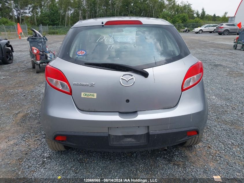 2011 Mazda Mazda2 VIN: JM1DE1HY6B0125140 Lot: 12066565