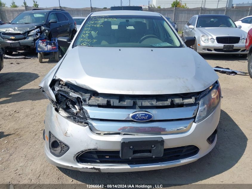 2011 Ford Fusion S VIN: 3FAHP0GA3BR136029 Lot: 12066642