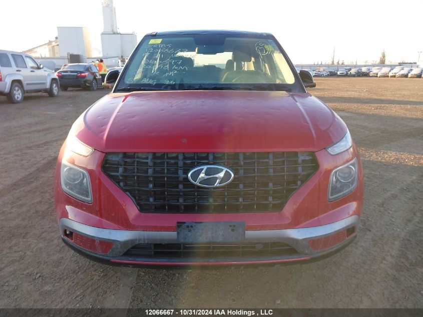 2021 Hyundai Venue Se VIN: KMHRB8A30MU100697 Lot: 12066667