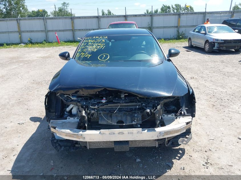 2021 Honda Accord VIN: 1HGCV1F21MA800191 Lot: 12066713