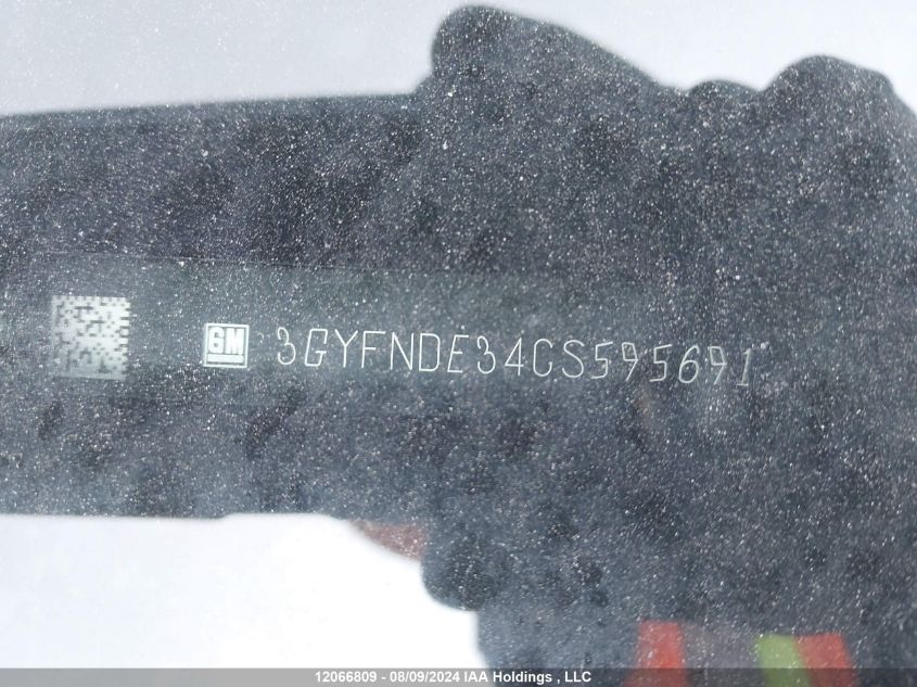 2012 Cadillac Srx Luxury Collection VIN: 3GYFNDE34CS595691 Lot: 12066809