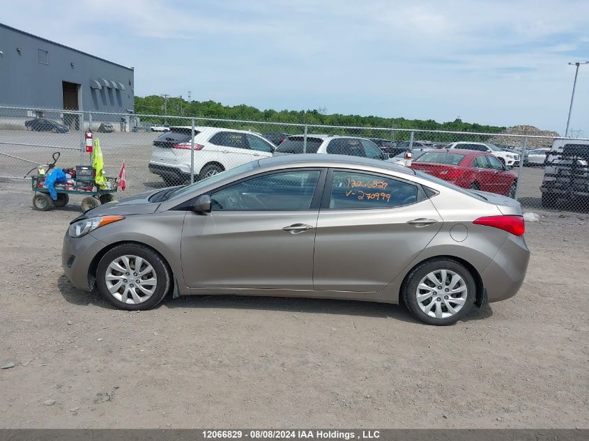 2013 Hyundai Elantra Gl VIN: 5NPDH4AE8DH270999 Lot: 12066829