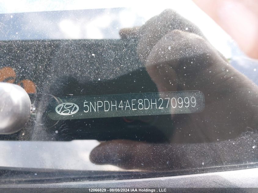 2013 Hyundai Elantra Gl VIN: 5NPDH4AE8DH270999 Lot: 12066829