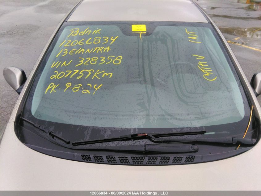 2013 Hyundai Elantra VIN: 5NPDH4AE9DH328358 Lot: 12066834