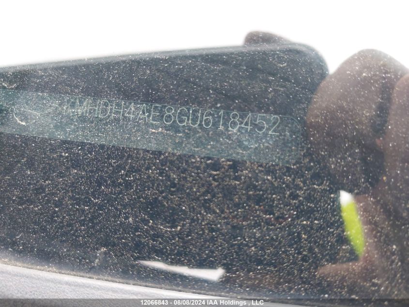 2016 Hyundai Elantra Sport Appearance VIN: KMHDH4AE8GU618452 Lot: 12066843