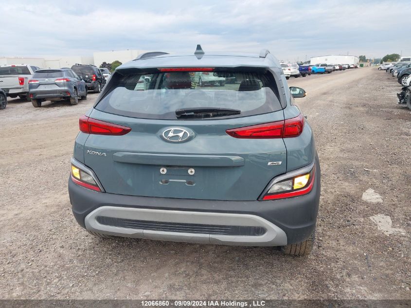 2022 Hyundai Kona Sel VIN: KM8K6CAB4NU876753 Lot: 12066860