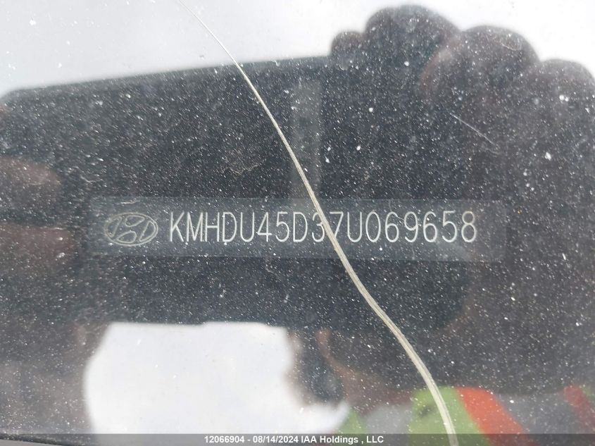 2007 Hyundai Elantra Gl/Gls VIN: KMHDU45D37U069658 Lot: 12066904