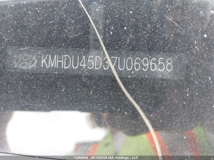 2007 Hyundai Elantra Gl/Gls VIN: KMHDU45D37U069658 Lot: 12066904