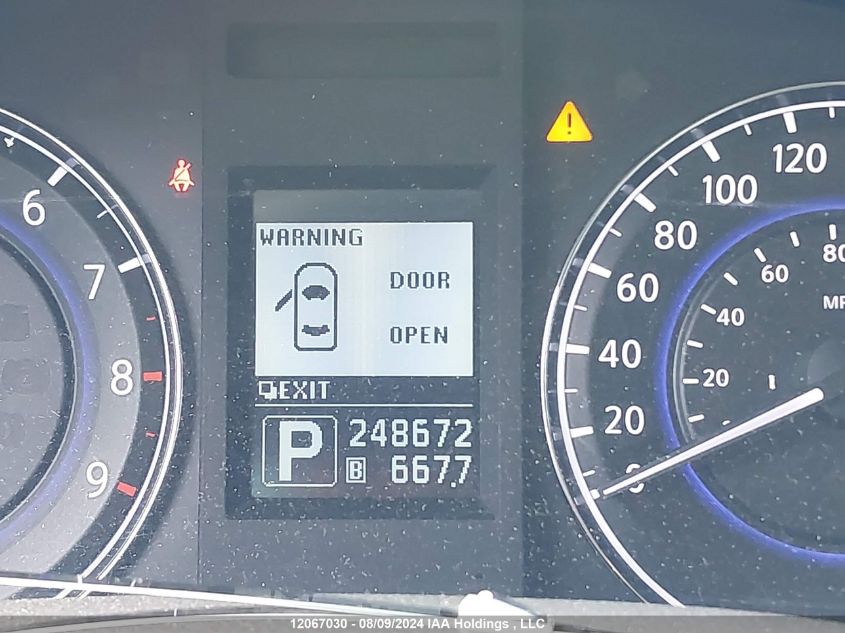 2010 Infiniti G37X VIN: JN1CV6AR9AM456784 Lot: 12067030