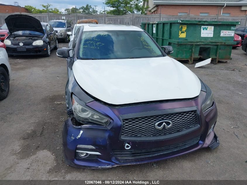 2014 Infiniti Q50 VIN: JN1BV7AR3EM695187 Lot: 12067046