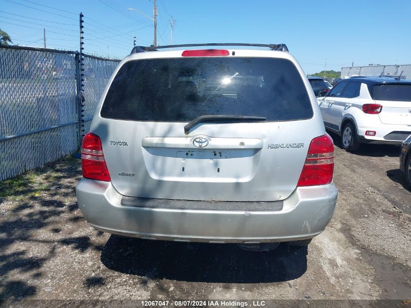 2003 Toyota Highlander VIN: JTEHD21A630018917 Lot: 12067047
