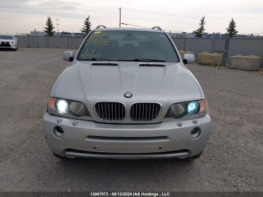 2003 BMW X5 4.4I VIN: 5UXFB33573LH46124 Lot: 12067072