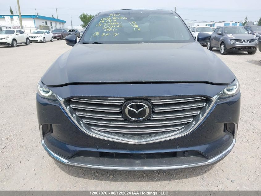 2019 Mazda Cx-9 Grand Touring VIN: JM3TCBDY4K0329861 Lot: 12067076