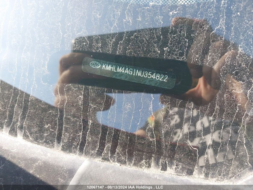 2022 Hyundai Elantra Sel VIN: KMHLM4AG1NU354822 Lot: 12067147