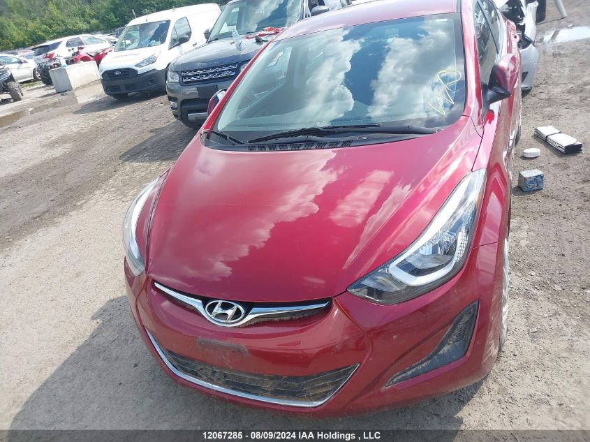 2016 Hyundai Elantra Se/Sport/Limited VIN: 5NPDH4AE7GH778160 Lot: 12067285