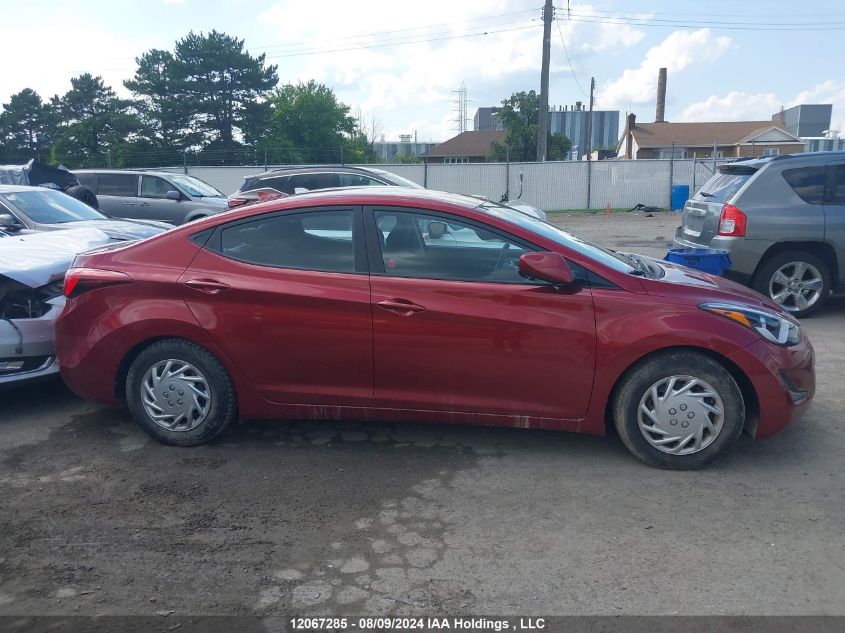 2016 Hyundai Elantra Se/Sport/Limited VIN: 5NPDH4AE7GH778160 Lot: 12067285