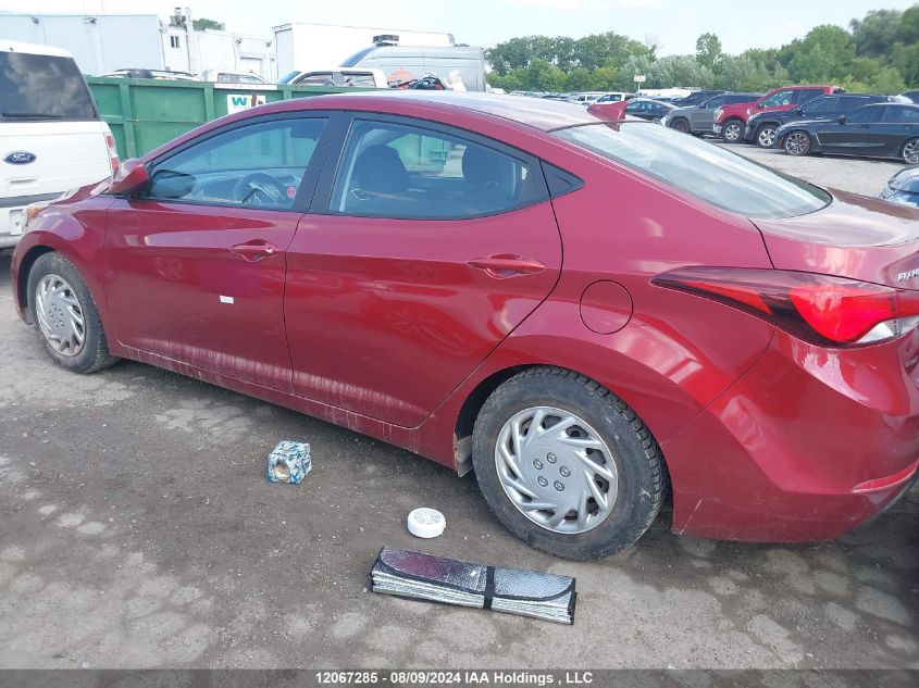 2016 Hyundai Elantra Se/Sport/Limited VIN: 5NPDH4AE7GH778160 Lot: 12067285