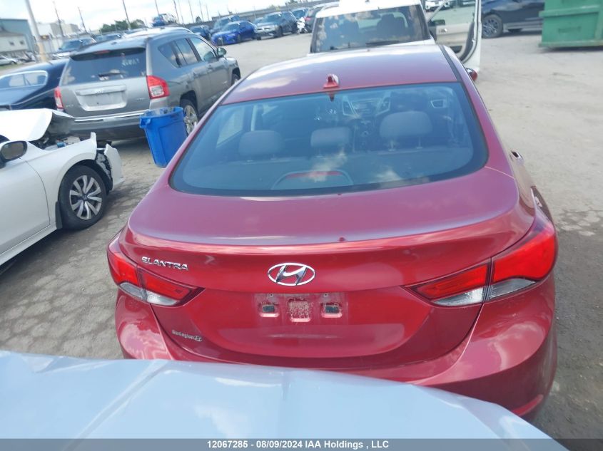 2016 Hyundai Elantra Se/Sport/Limited VIN: 5NPDH4AE7GH778160 Lot: 12067285