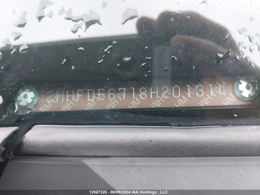 2008 Acura Csx Technology VIN: 2HHFD56718H201314 Lot: 12067325