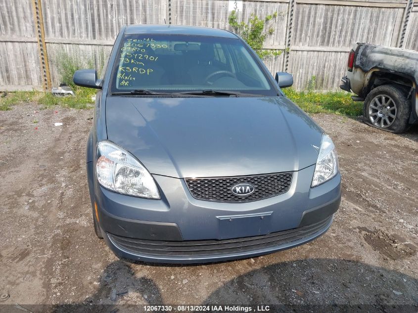 2009 Kia Rio Lx/Sx VIN: KNADE223X96542901 Lot: 12067330