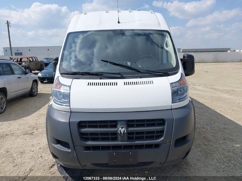 2018 Ram Promaster 3500 High Roof VIN: 3C6URVJGXJE134076 Lot: 12067333