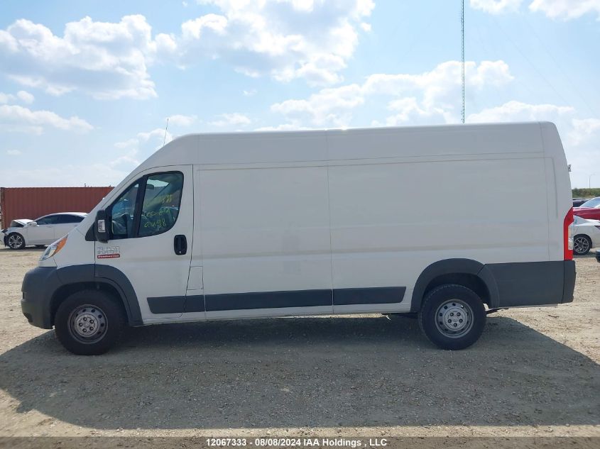 2018 Ram Promaster 3500 High Roof VIN: 3C6URVJGXJE134076 Lot: 12067333