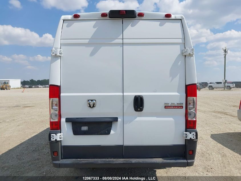 2018 Ram Promaster 3500 High Roof VIN: 3C6URVJGXJE134076 Lot: 12067333