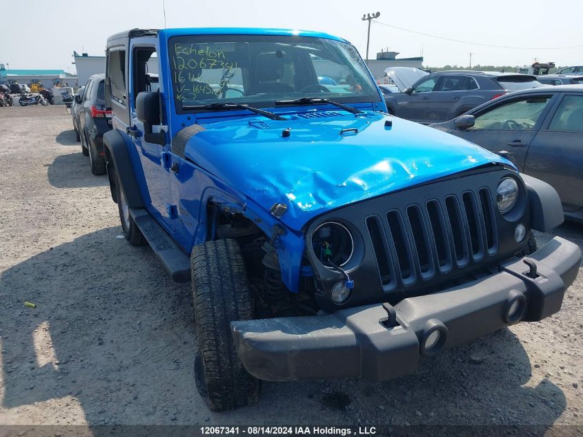 2016 Jeep Wrangler Sport VIN: 1C4AJWAG6GL164510 Lot: 12067341