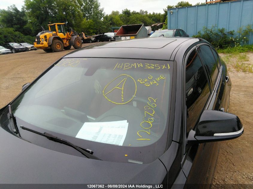 2014 BMW 335 Xi VIN: WBA3B9C57EP458181 Lot: 12067362