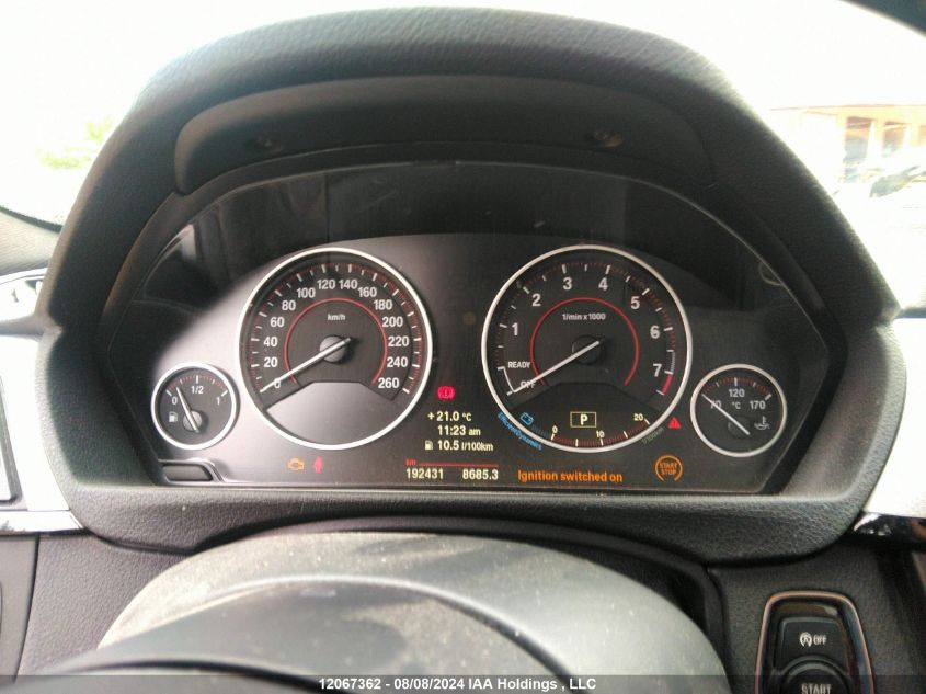 2014 BMW 335 Xi VIN: WBA3B9C57EP458181 Lot: 12067362