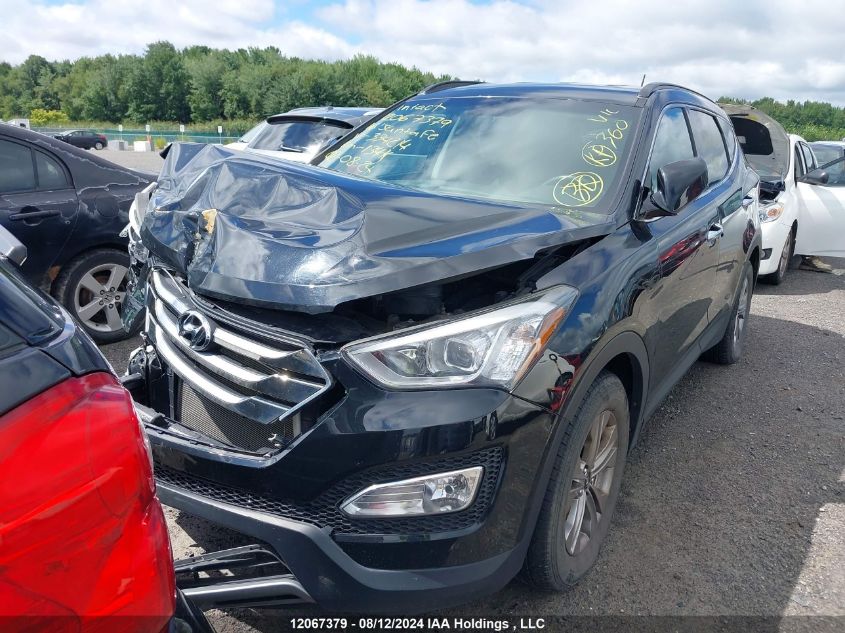 2016 Hyundai Santa Fe VIN: 5XYZU3LB1GG334214 Lot: 12067379